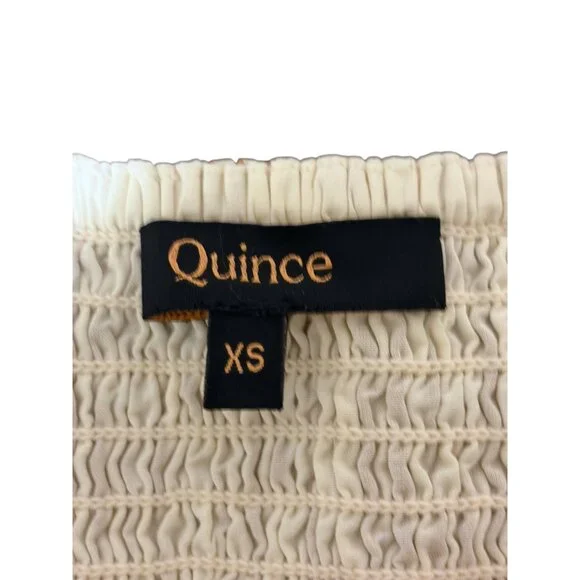 QUINCE Terracotta Striped Maxi Dress XS Nautical Resort 100% Organic Cotton - Picture 9 of 11